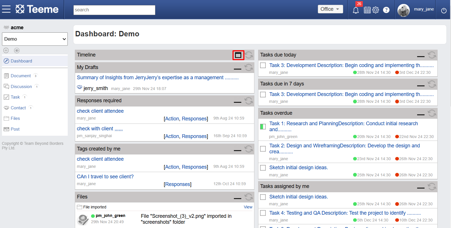Dashboard Feature 3