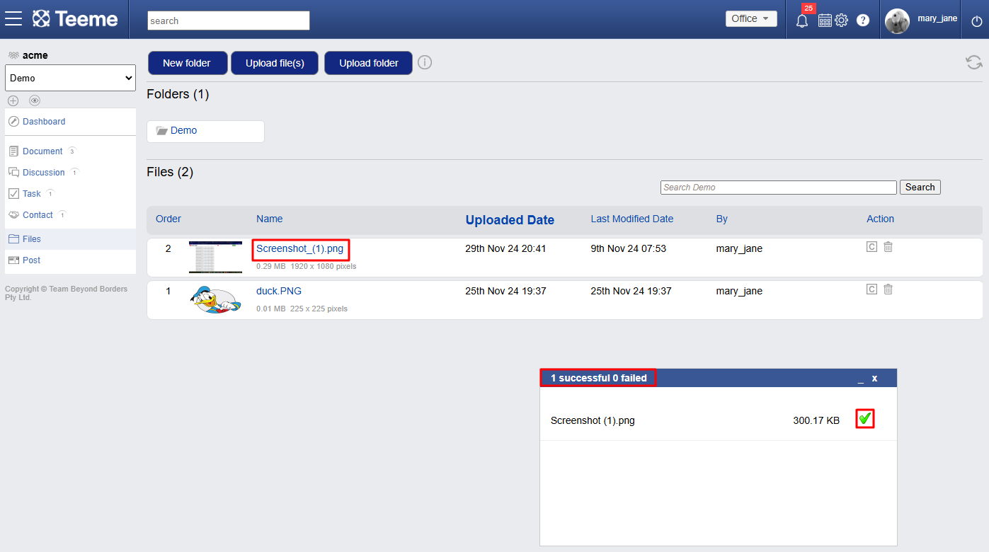 files Feature 3