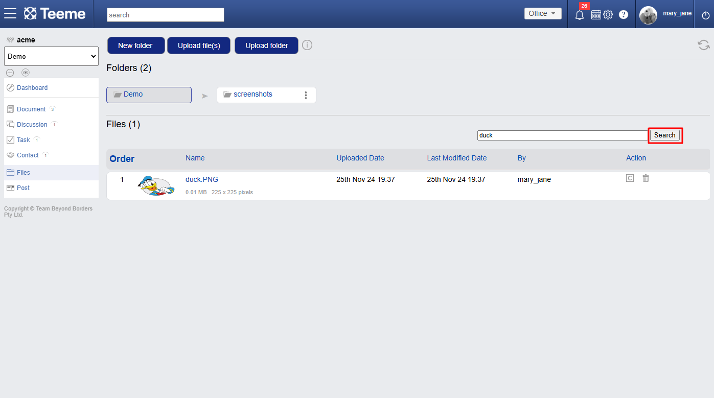 files Feature 6