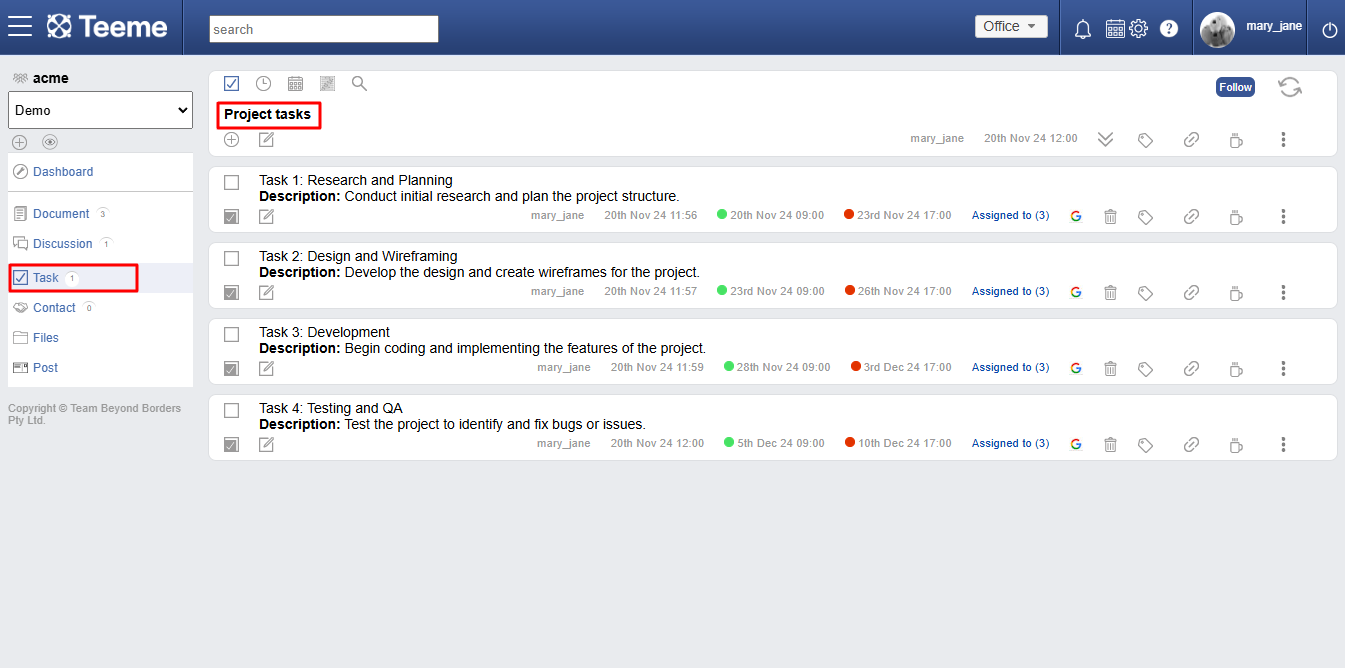 Task Feature 3
